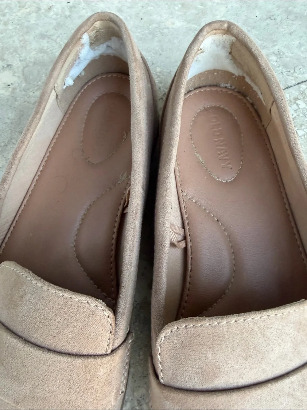 Women’s Suede Penny Loafers in Taupe